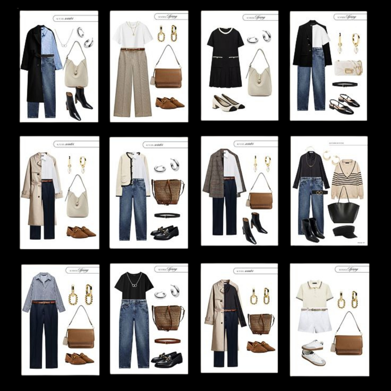 Old Money Capsule Wardrobe for Women – 80 Classic & Elegant Outfit Ideas for Timeless Style | Digital PDF Download
