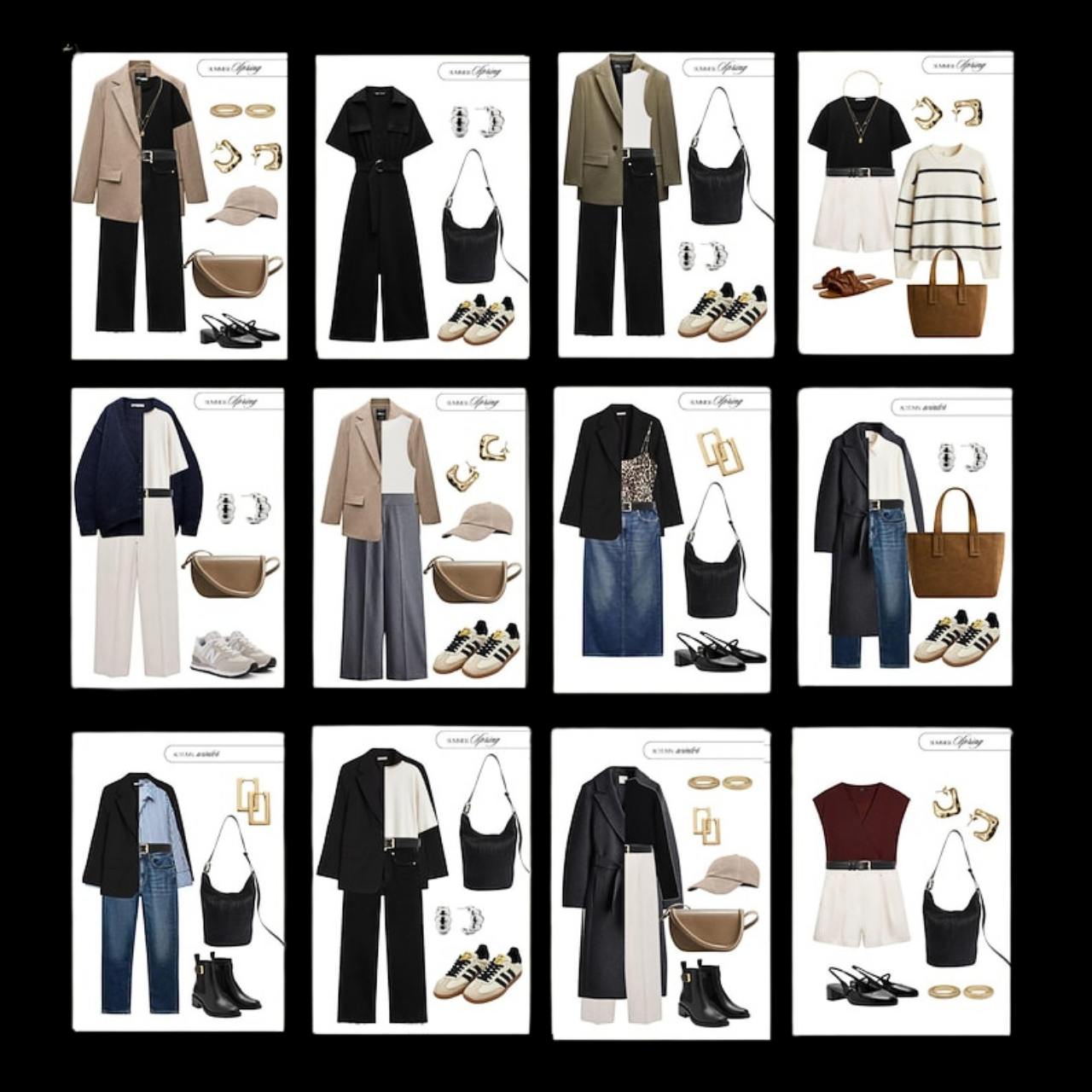 Capsule Wardrobe Guide for Rectangle Body Type – 87 Effortless Outfit Ideas | Digital PDF Download